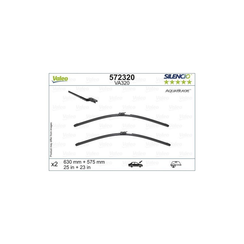 Set Stergatoare Valeo Silencio Aquablade 630/575 Mm