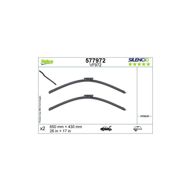 Set Stergatoare Valeo Silencio Fb Oe 650/430 Mm Vf972