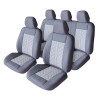 Set Huse Scaun Exclusive Leather Si Alcantara Gri