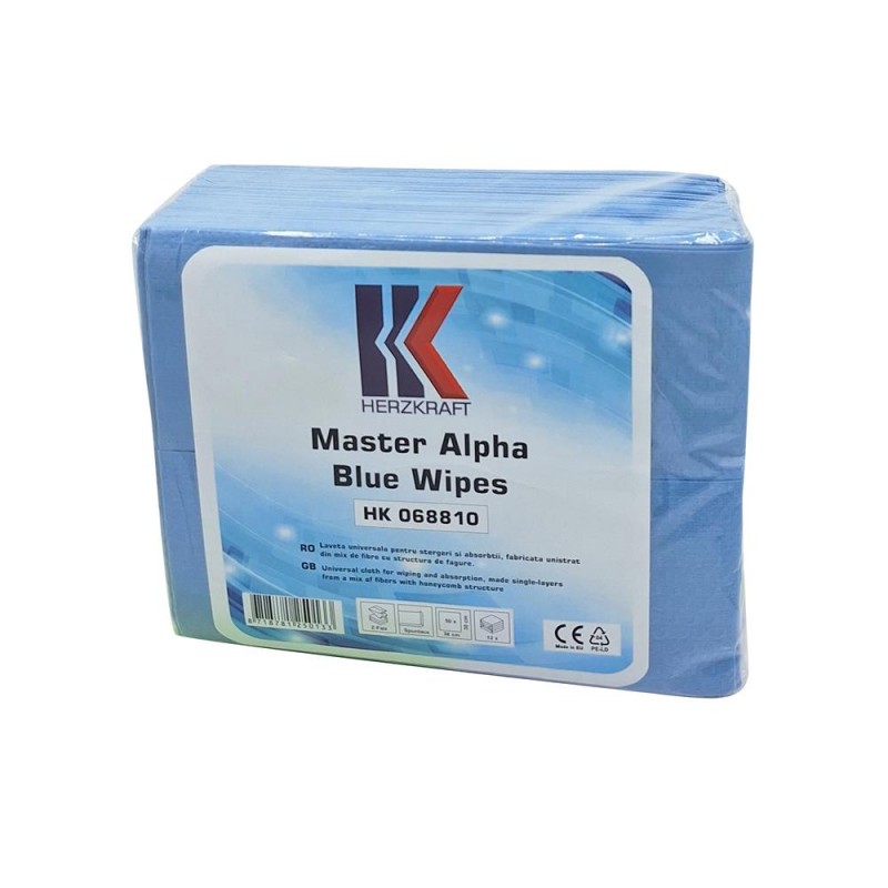 Lavete Master Alpha Blue Embosate, Reutilizabile (Set 50 Buc 29 X 36 Cm)