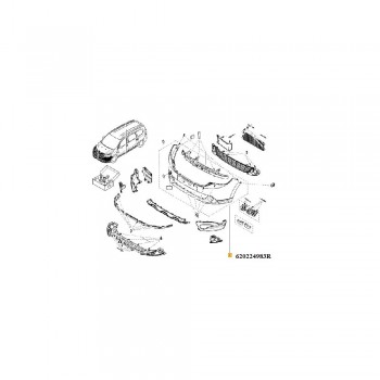 Bara Protectie Fata Dokker Fara Proiectoare Vopsibila 620224983R