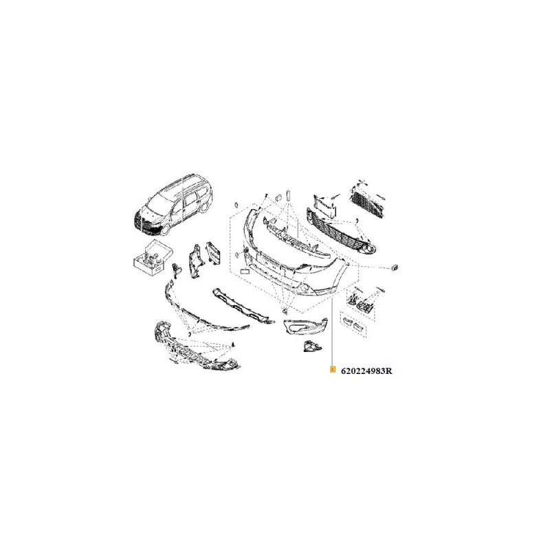 Bara Protectie Fata Dokker Fara Proiectoare Vopsibila 620224983R