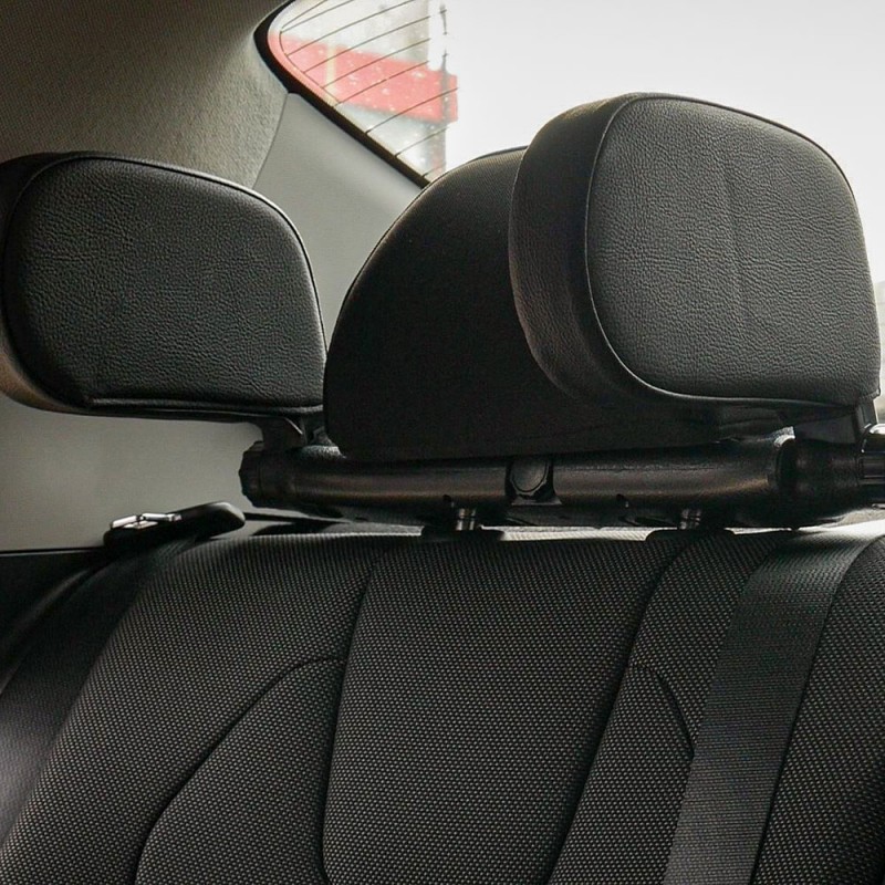 Suport Tetiera Auto Reglabil-Piele Ecologica Neagra