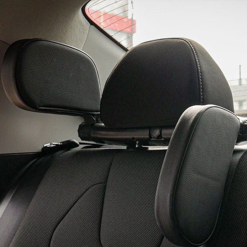 Suport Tetiera Auto Reglabil-Piele Ecologica Neagra