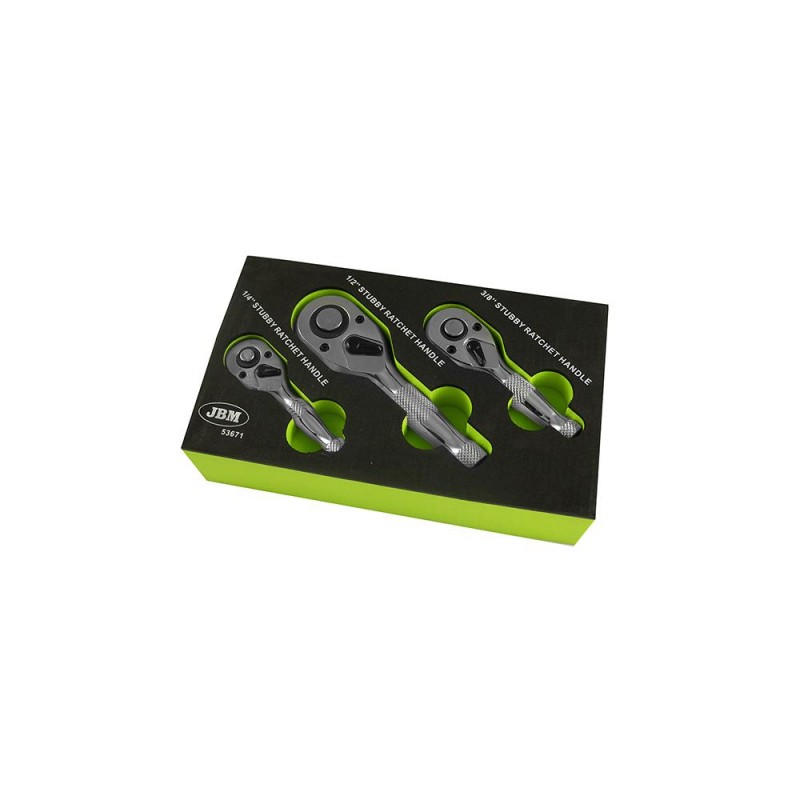 Set 3 Clichet Scurt 1/2`. 3/8`. 1/4 ` - Crom Jbm