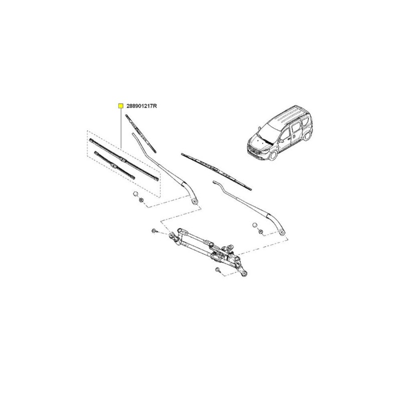 Set Lamele Stergator 550/400 Mm