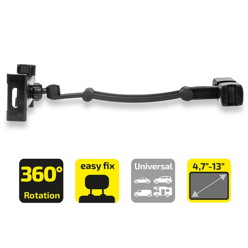 Suport Auto Flexibil Premium Pentru Tableta Cu Prindere In Tetiera