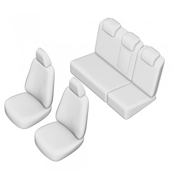 Set Huse Scaun Umbrella Pentru Hyundai Tucson 2005-2010 (Bancheta Fractionata) Cu Tetiere In Forma De L