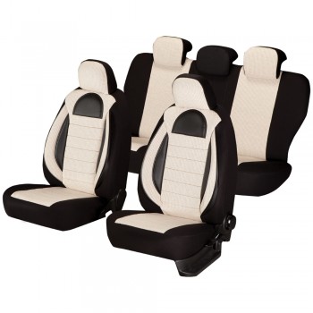 Set Huse Scaun Racing Bej