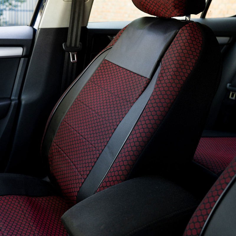 Set Huse Scaun Elegance Rosu