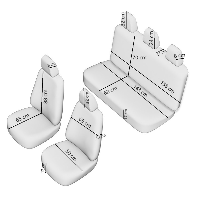 Set Huse Scaun Dynamic Rosu