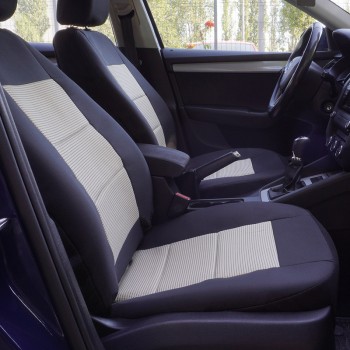 Set Huse Scaun Premium Lux Negru-Bej Umb3