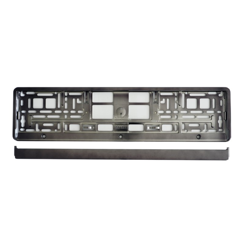 Suport Numar Inmatriculare Mega Drive Metalizat Graphite 1 Buc