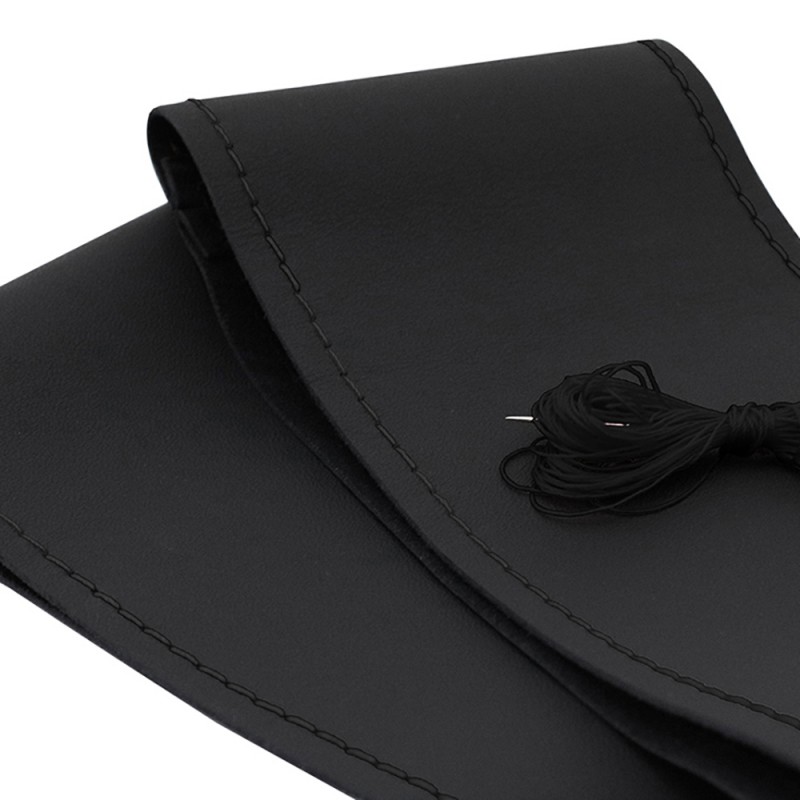 Husa Volan Cu Snur Piele Naturala Negru 39-40 Cm