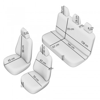 Set Huse Scaun Light - Rosu