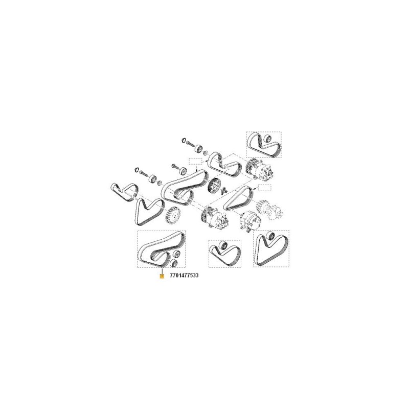 Kit Transmisie Cu Ac Si Servo 1.2 16V