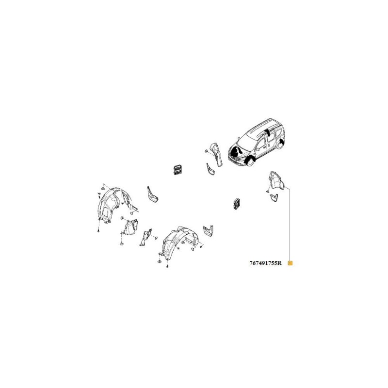 Carenaj Roata Spate Stg. 767491755R