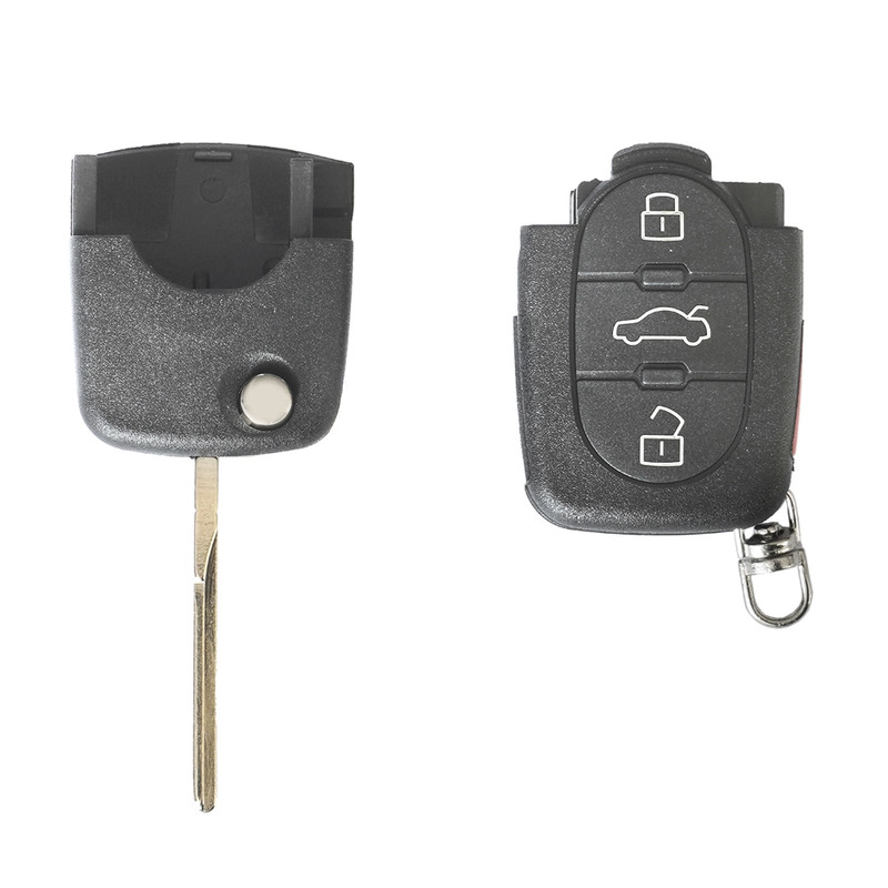 Carcasa Cheie Contact Pentru Audi A3 / A6 / A8, 3+1 Butoane, Cu Cheie