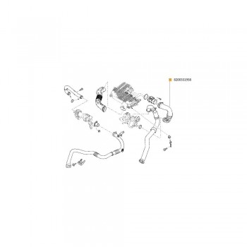 Conducta Aer Intrare Turbocompresor 8200331958