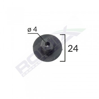 Piulita Multiple Utilizari Pentru Bmw/Citroen/Mercedes/Vw/Seat 4X24Mm - Negru Set 10 Buc