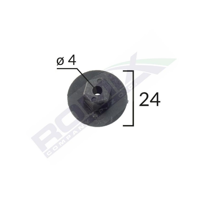 Piulita Multiple Utilizari Pentru Bmw/Citroen/Mercedes/Vw/Seat 4X24Mm - Negru Set 10 Buc