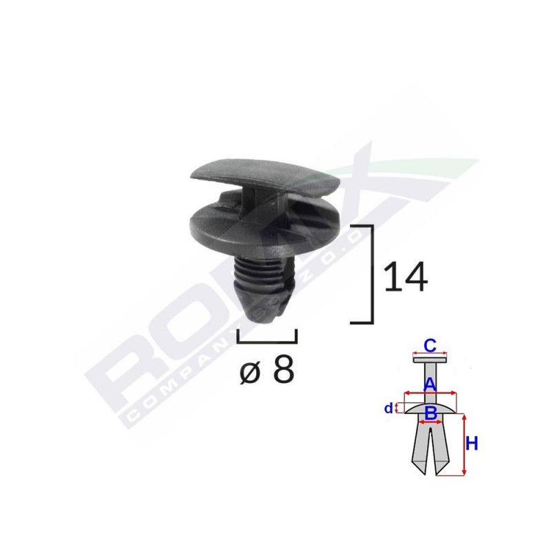 Clema Pasaj Roata Pentru Citroen/Peugeot/Renault Set 10 Buc