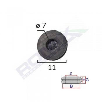 Capac Cauciuc Inchis Universal Diametru 7Mm Set 10 Buc