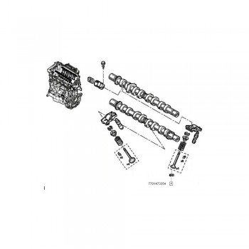 Set 4 Supape Evacuare 1.6 16V 7701473354