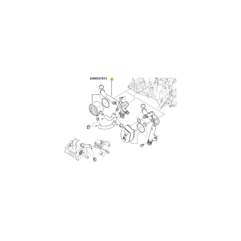 Conducta Intrare Pompa Apa 8200557831