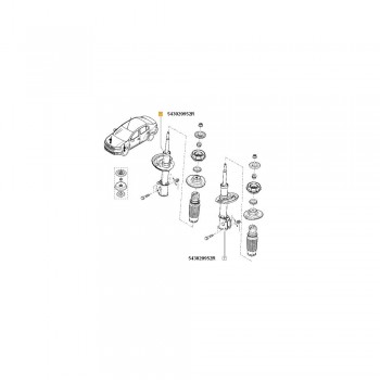 Amortizor Fata Gaz Stg./Dr. Marcaj Albastru(Vehicule Fara Garda Sol Marita) - Ps 543027096R