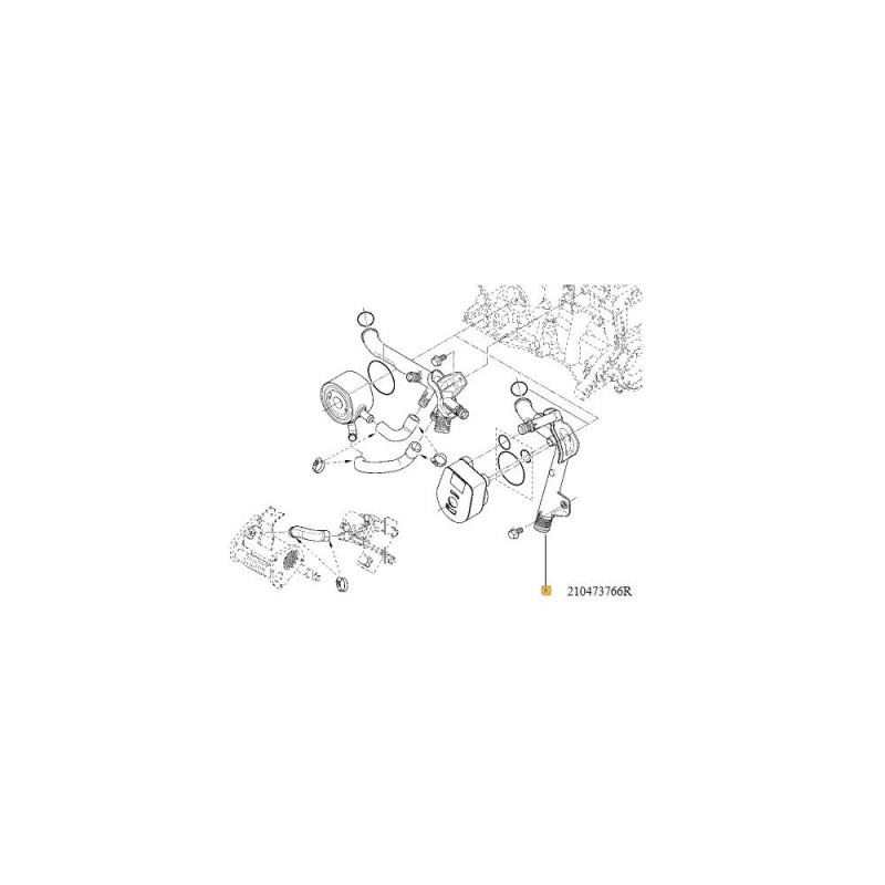 Conducta Racitor Ulei 210473766R