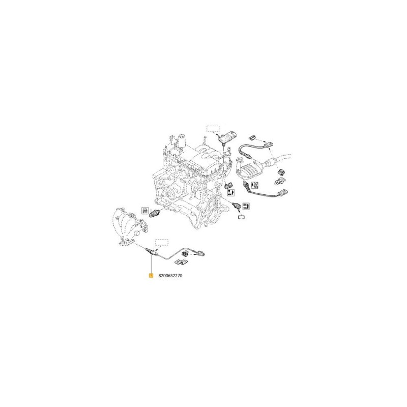 Sonda Lambda Inainte Catalizator 8200632270