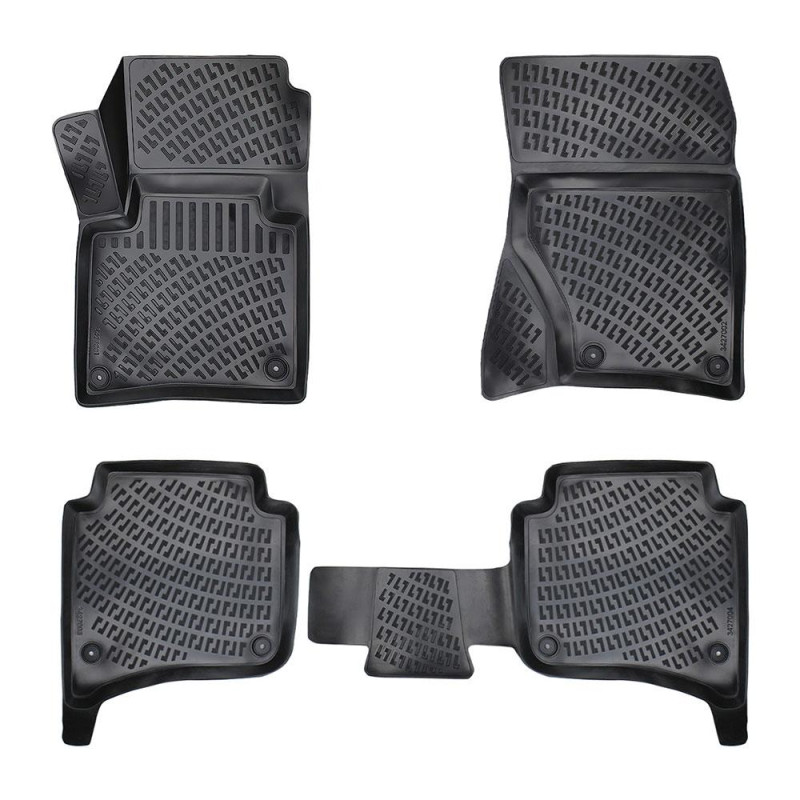 Set Covorase Auto Cauciuc Umbrella Pentru Vw Touareg Ii (7P) Clima 4 Zone 2010-2018