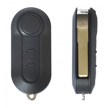 Carcasa Cheie Contact Pentru Fiat 500 (2007-) / Bravo / Grande Punto 3 Butoane, Cu Cheie