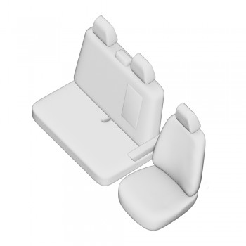 Set Huse Scaun Umbrella Pentru Vw T6 (2+1) Transporter Van 2016-