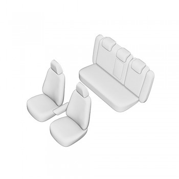 Set Huse Scaun Umbrella Pentru Vw Cc 2008-2017 (Bancheta Fractionata) Cu Tetiere Spate In Forma De L