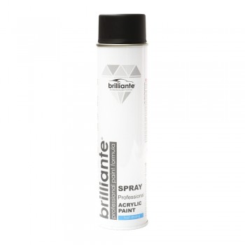 Vopsea Spray Acrilica Negru Mat (Ral 9005) 600 Ml Brilliante