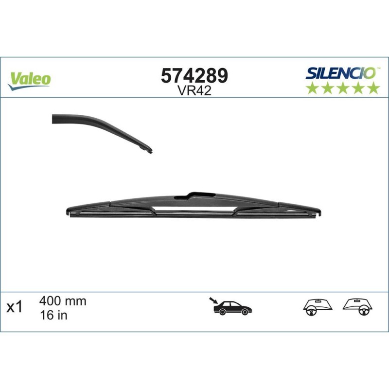 Stergator Luneta Valeo Silencio Conventional 400 Mm Vr42