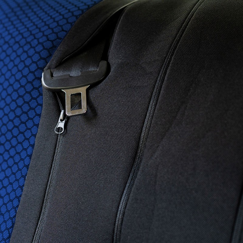 Set Huse Scaun City Albastru Negru