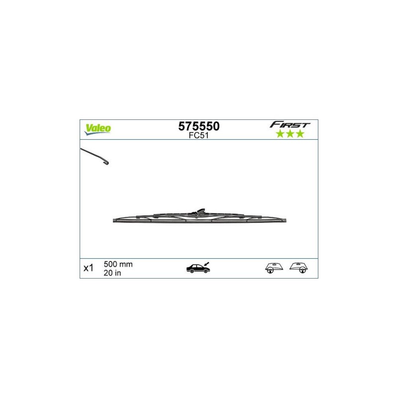 Stergator Valeo First Conventional 500 Mm Vf51