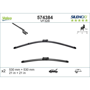 Set Stergatoare Valeo Silencio X.trm 530/530 Mm Vf328