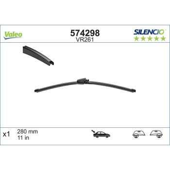 Stergator Luneta Valeo Silencio Flat 280 Mm Vr261