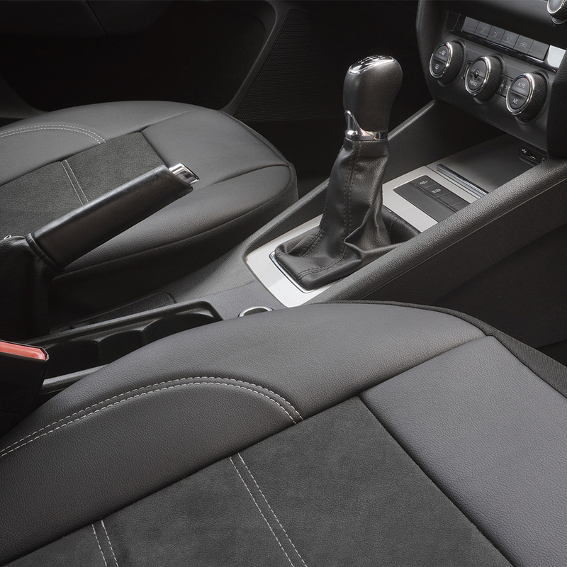 Set Huse Scaun Exclusive Leather King Negru