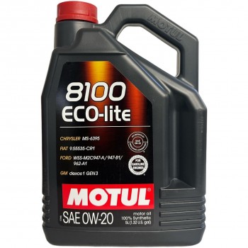 Motul 8100 Eco Lite 0W-20 - 5L